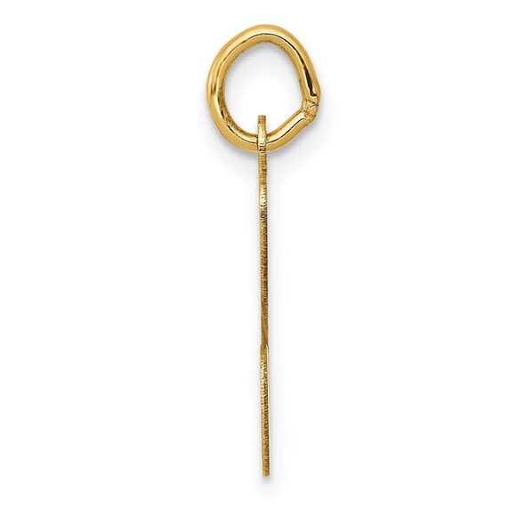 Kazi Luxury 14k Yellow Gold Script Letter C Initial Charm - Picture 2 of 4